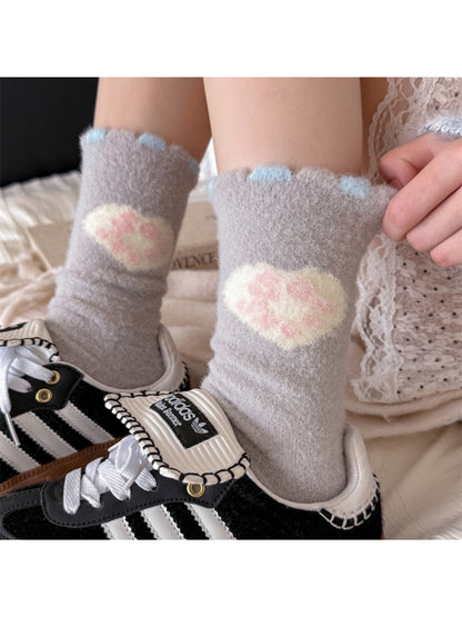 Rufia - Soft Animal Print Fuzzy Socks