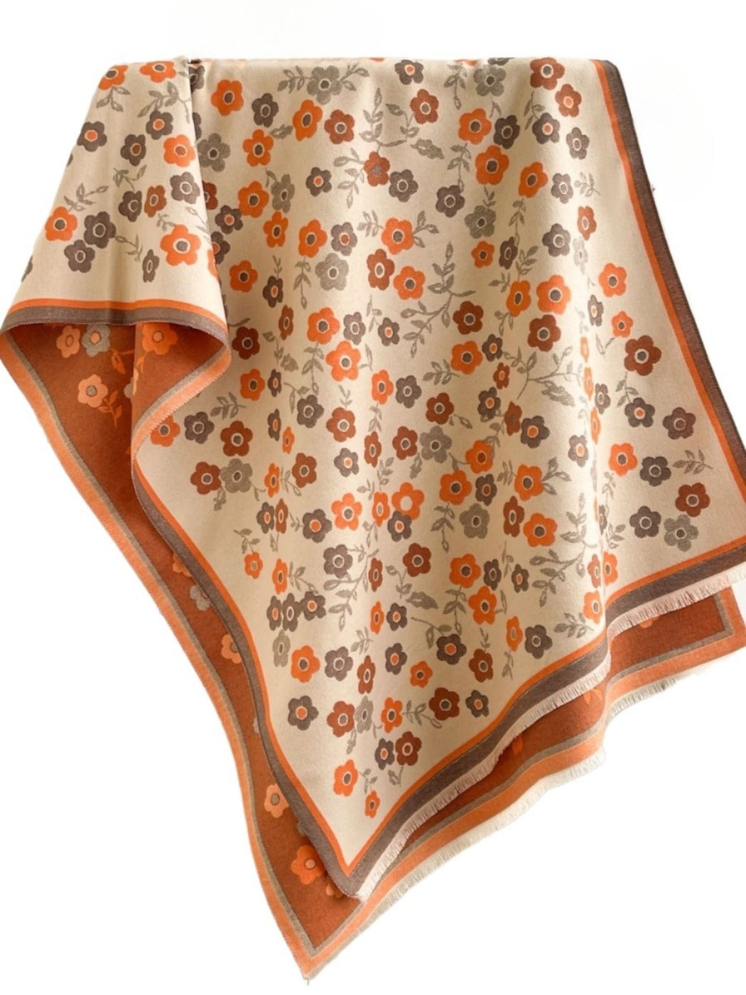 Scarvii - Vintage Classic Floral Shawl & Scarf