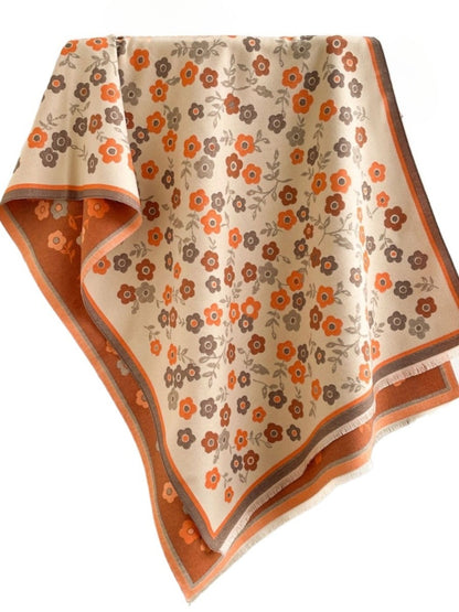 Scarvii - Vintage Classic Floral Shawl & Scarf