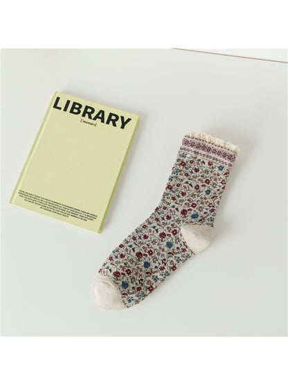 Rufia - Lace Bloomfield Crew Socks