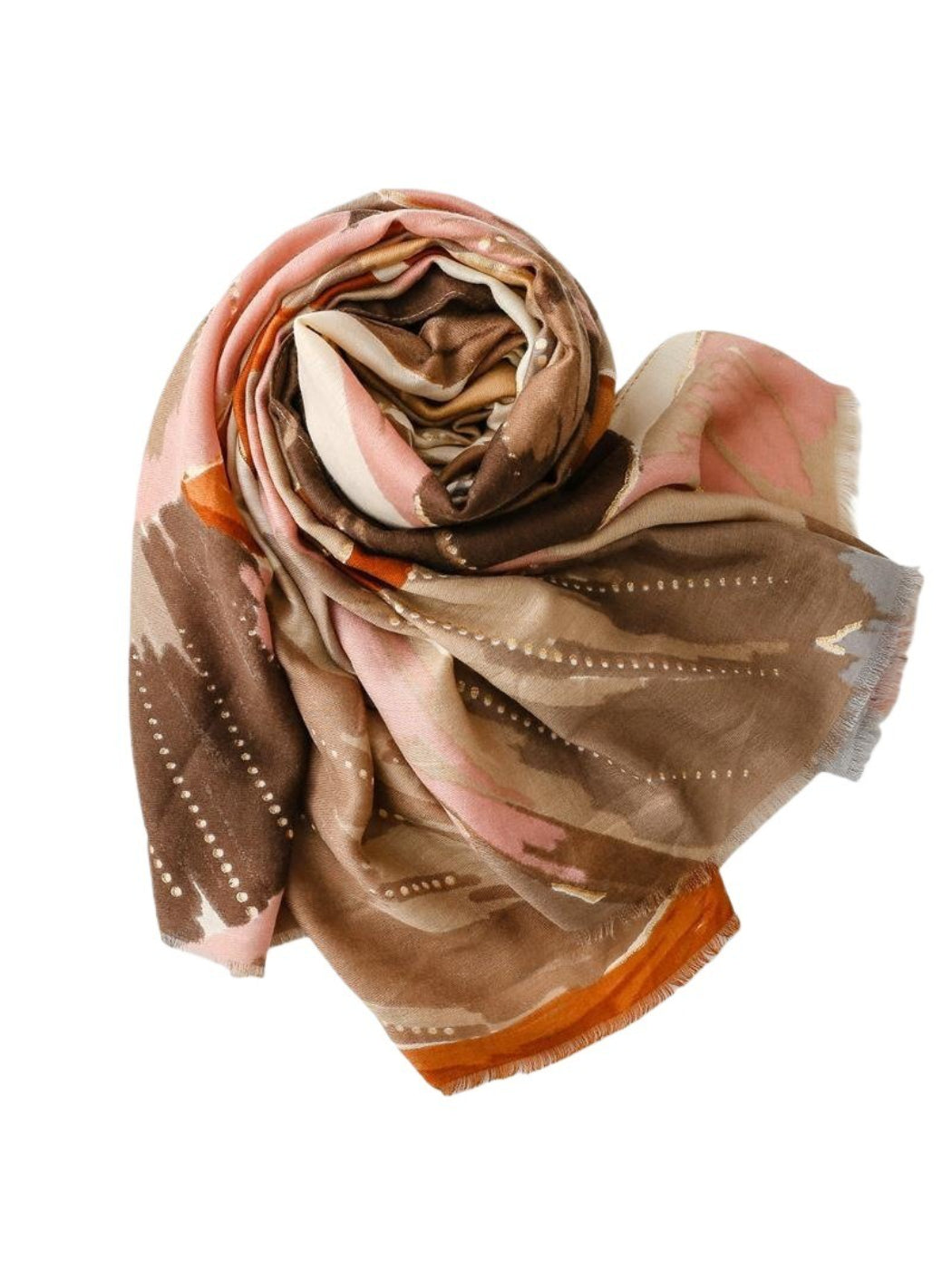 Scarvii - Abstract Botanical Brush Print Scarf