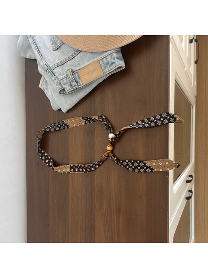 Scarvii Decorative Beaded Skinny Scarf