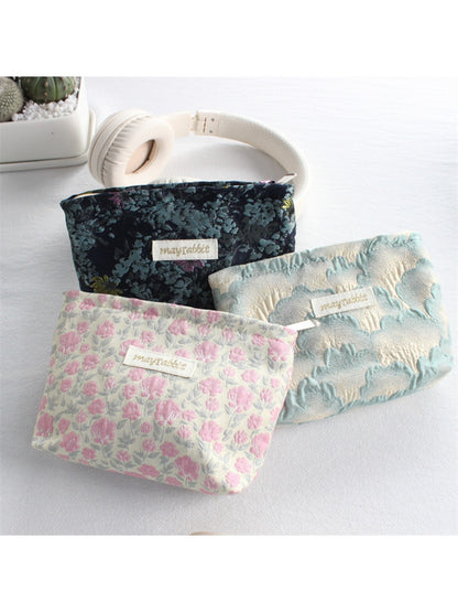Cosbai – Small Floral Travel Makeup Pouch