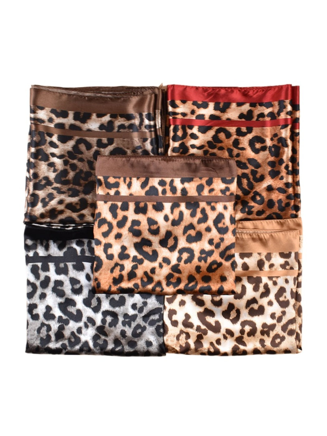 Scarvii - Square Scarf with Leopard Print