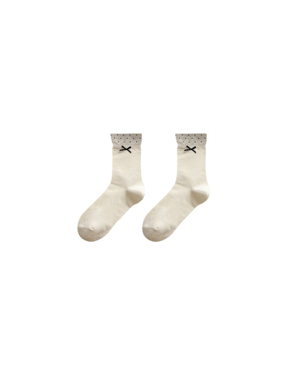 Rufia - Sweet Dot Cuff Crew Socks