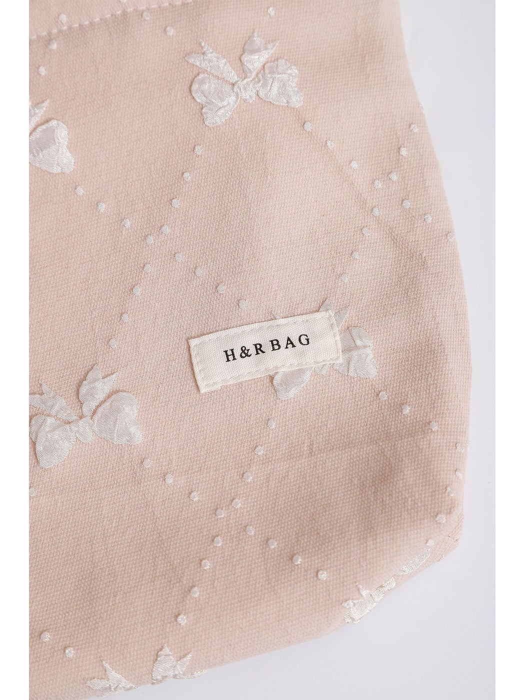 Cosbai - Embossed Bow Travel Makeup Storage Bag