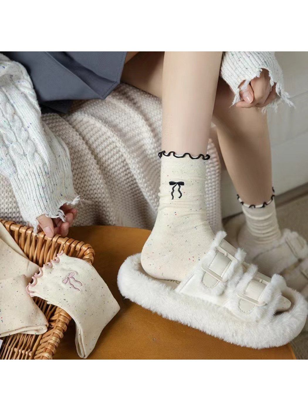 Rufia - Ribbon Bow Crew Socks product image 2