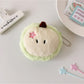Cosbai - Cartoon Apple Plush Charm Coin Purse Bag