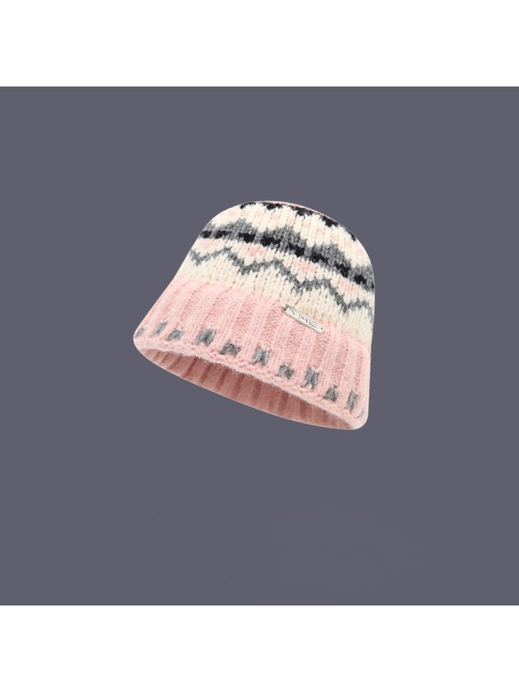 Haila - Fair Isle Knit Cozy Bucket Hat