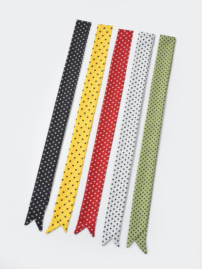 Scarvii - Polka Dot Skinny Scarf