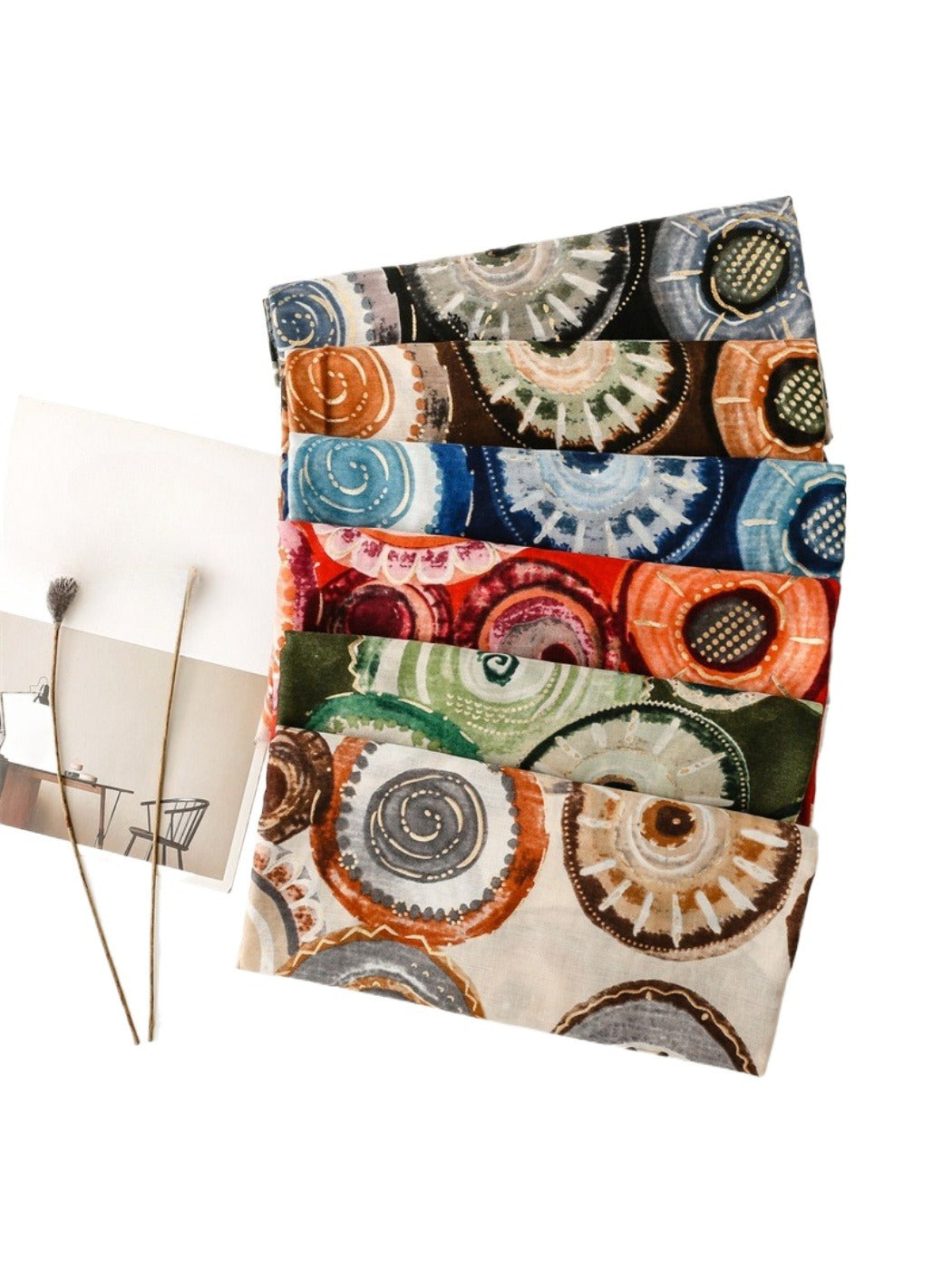 Scarvii - Soft Graphic Pattern Spring Summer Scarf