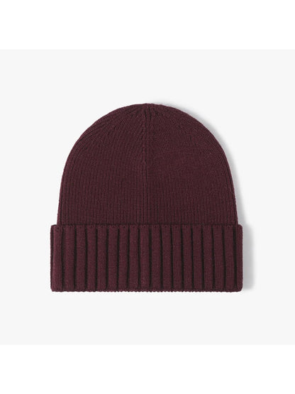 Haila - Classic Solid Ribbed Cuffed Beanie