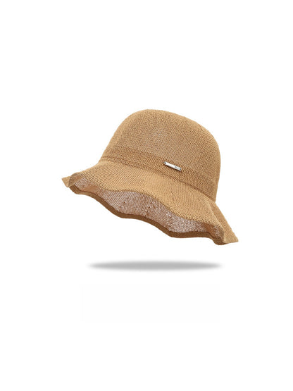 Haila - Wide Wavy Brim Women's Bucket Hat