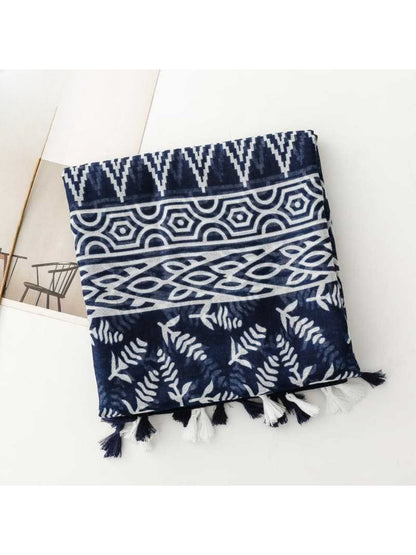 Scarvii - Classic Botanical Pattern Print Scarf
