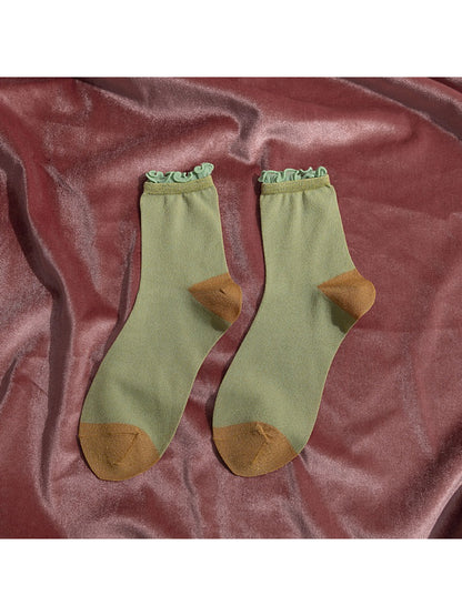 Rufia - Colorblock Ribbed Crew Socks product image 10