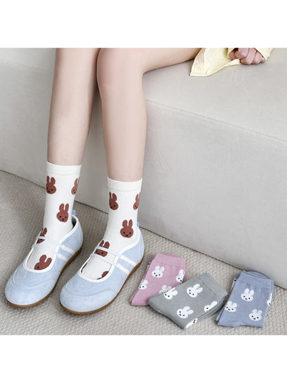 Rufia - Soft Bunny Motif Crew Socks product image 2