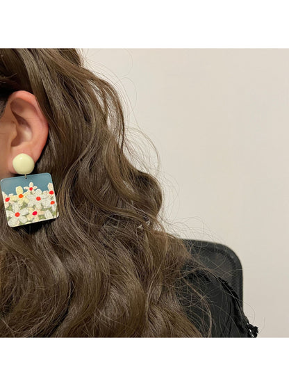 Earwish Daisy Field earrings displayed on a white background showing front view