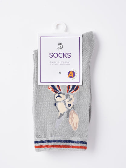 Rufia - Bunny Head Stripe Crew Socks product image 5