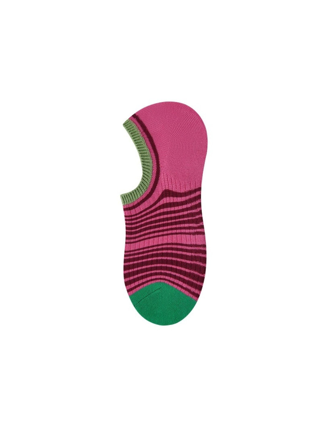 Rufia - Striped Colorblock Fashion No-Show Socks