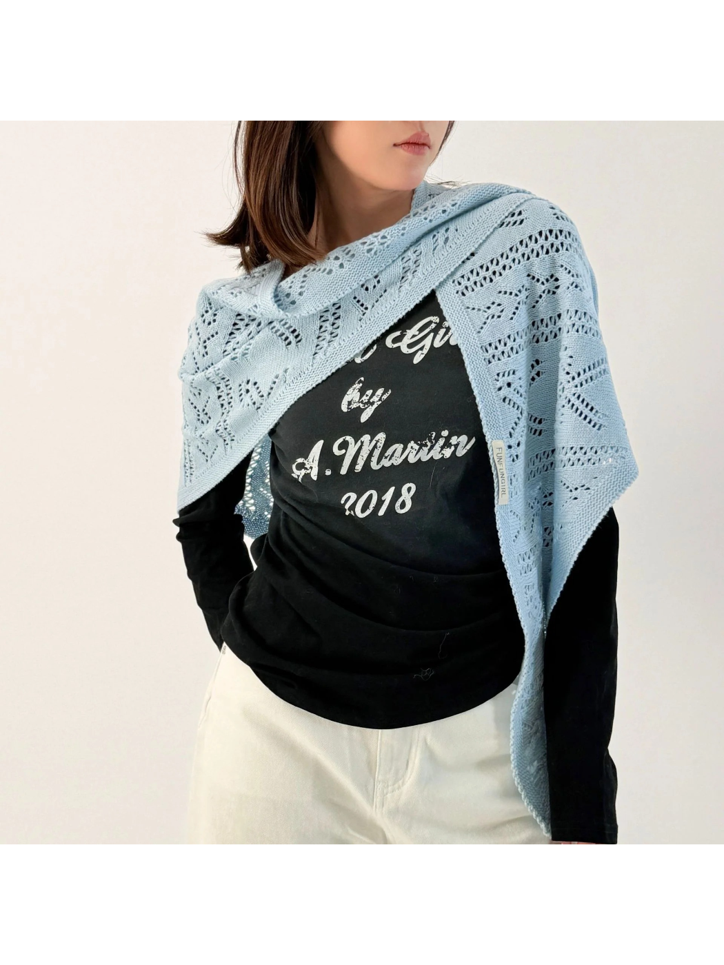 Scarvii - Textured Crochet Triangle Wrap