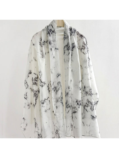 Scarvii - Retro Wave Print Summer Wrap Scarf