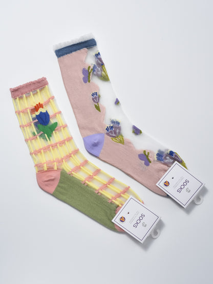 Rufia -  Floral Botanic Summer Socks