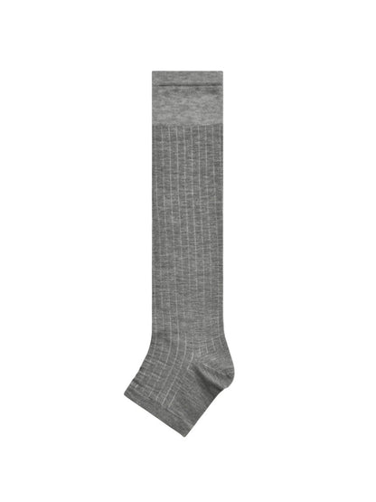 Rufia - Ribbed Open-Toe Over-the-Calf Socks