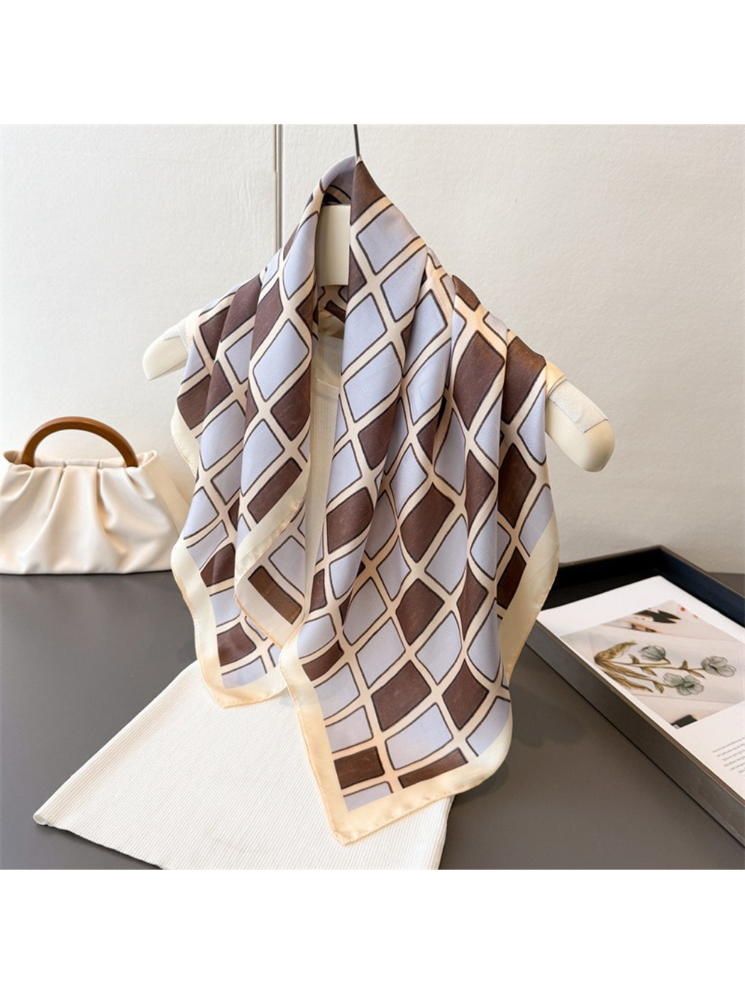 Scarvii - Geometric Block Square Scarf