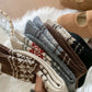 Rufia - Thickened Snowflake Patterned Mid-calf Socks