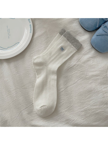 Rufia - Sweet Heart Patch Crew Socks