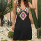 Mixed Color Hand-Crocheted Patchwork Camisole Dress