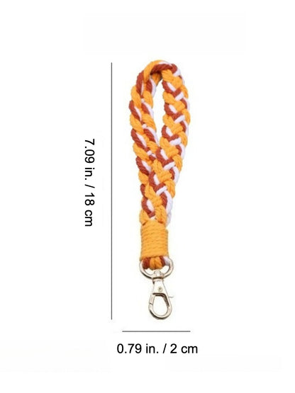 Koco Colorful Braided Keychain & Wristlet Phone Lanyard color options including Orange, Grey, Blue