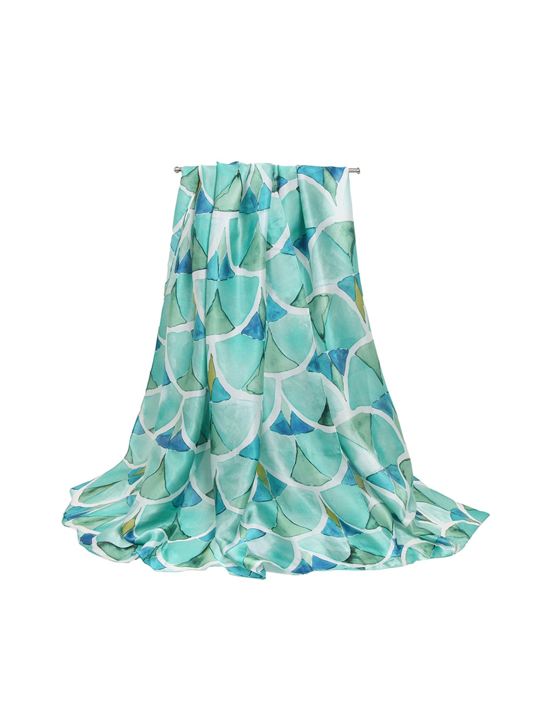 Scarvii - Watercolor Ginkgo Leaf Print Fashion Scarf