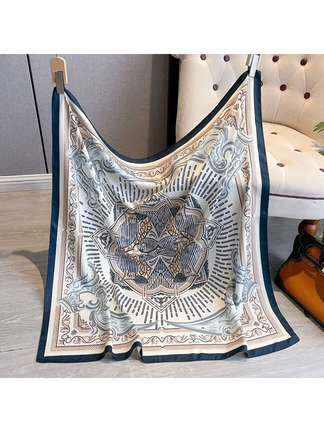 Scarvii - Baroque Crest Square Scarf