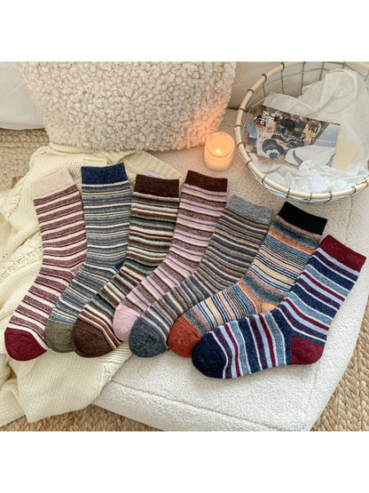 Rufia - Multicolor Stripe Crew Socks