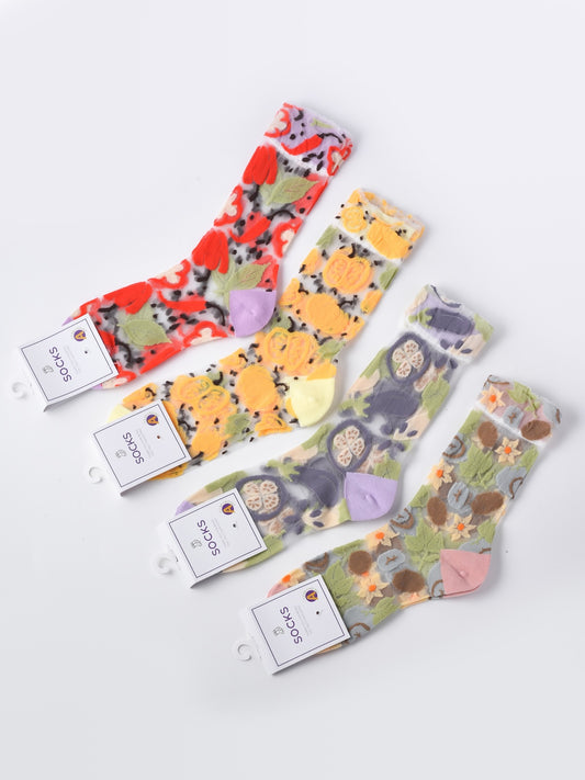 Rufia - Vegetable Pattern Summer Socks