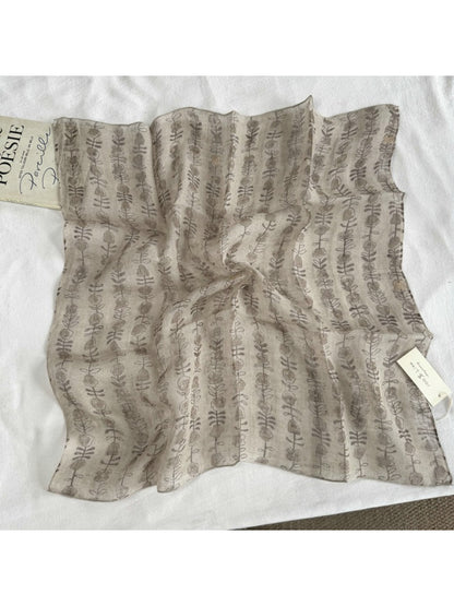 Scarvii - Abstract Floral Sketch Square Scarf