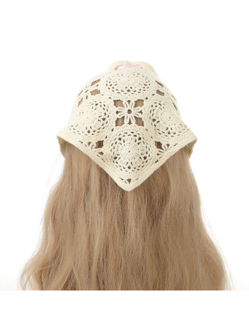 Scarvii Crochet Lace Ribbon Tie Hair Scarf