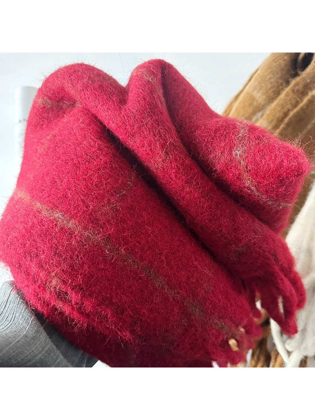 Scarvii - Soft Brushed Plaid Winter Scarf