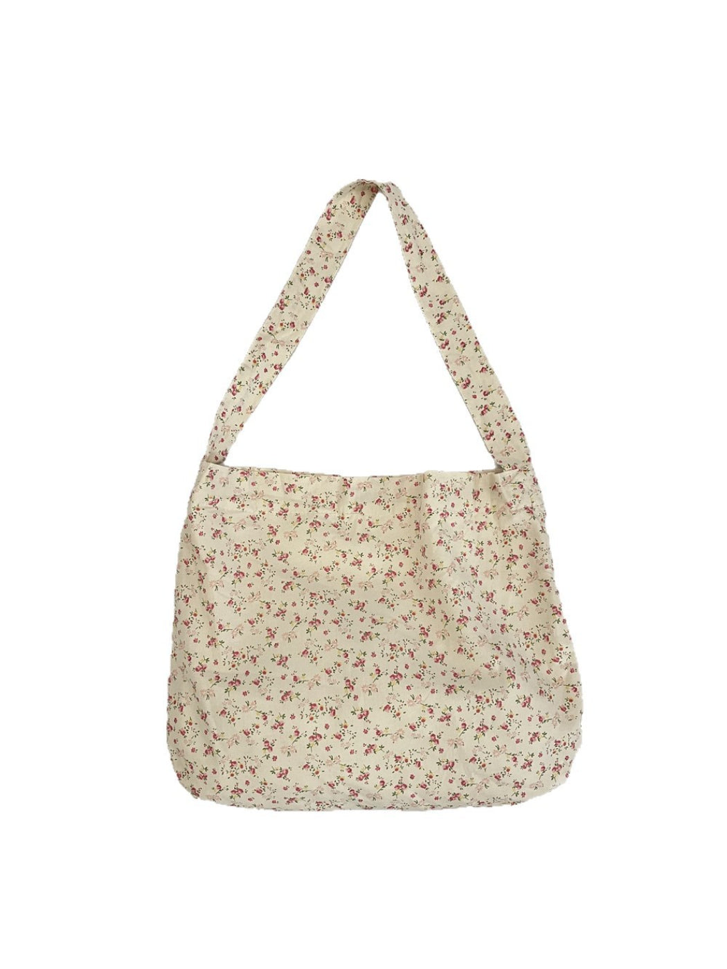Cosbai - Small Floral Print Tote Bag