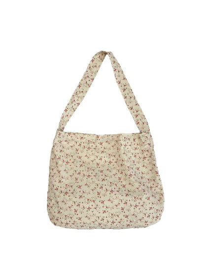 Cosbai - Small Floral Print Tote Bag