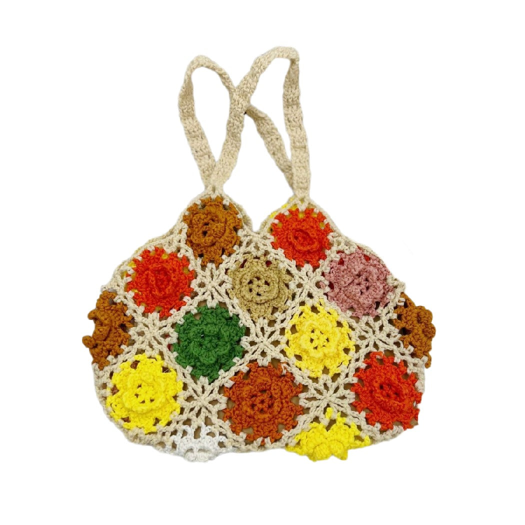 Cosbai - Boho Crochet Handbag Tote Bag – 5 Colors