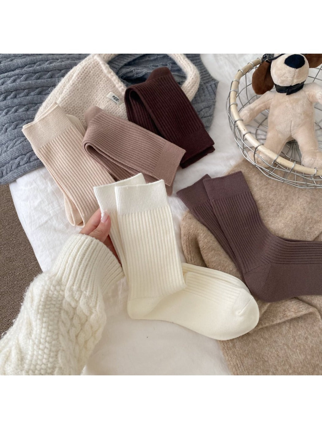 Rufia - Vintage Warm Cozy Winter Mid-Calf Socks