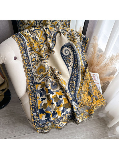 Scarvii – Bohemian Paisley Winter Scarf & Shawl