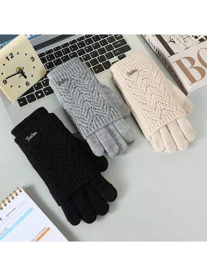 Gloving - Women's Layered Touchscreen Knit Gloves