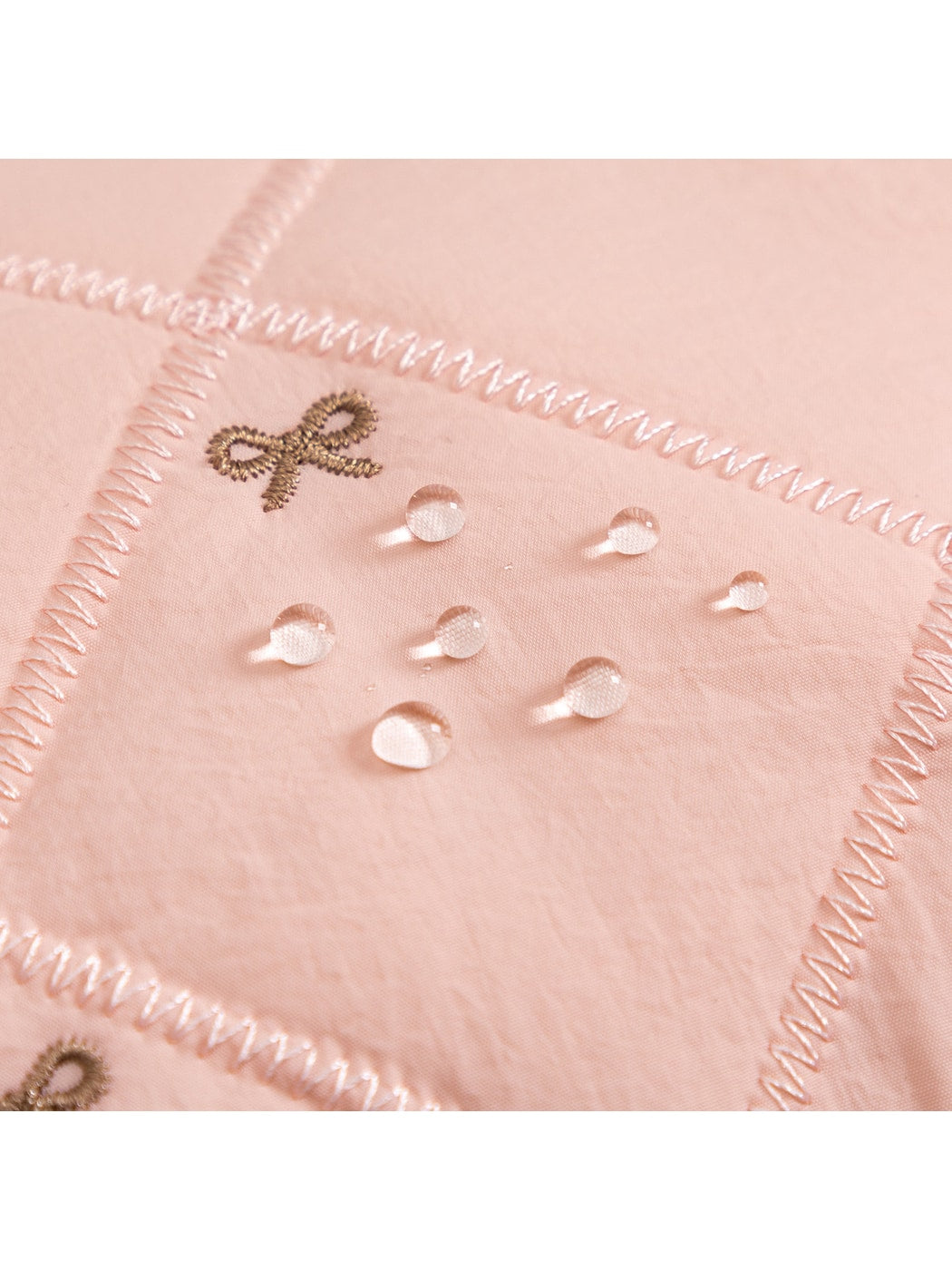 Cosbai - Quilted Bow Detail Hair Dryer Storage Bag