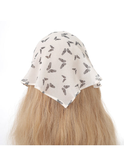 Scarvii - Chic Butterfly Print Triangle Bandana