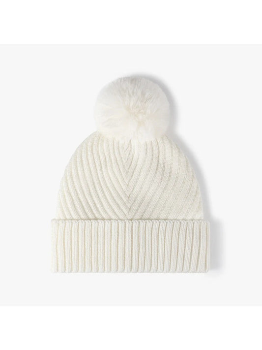 Haila - Pom-Pom Cuffed Knit Beanie