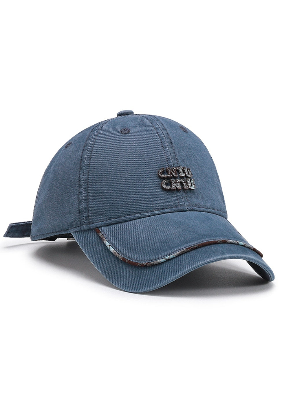 Haila - Simple Letter Detail Curved Brim Baseball Cap