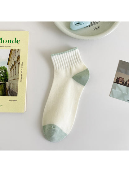 Rufia - Contrast Tip Ribbed Crew Socks product image 9
